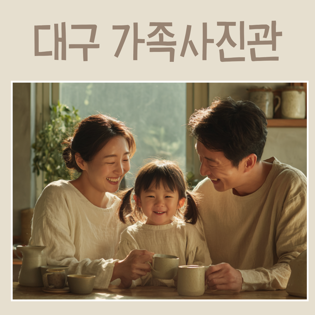 대구 가족사진관, 가족의 이야기를 담는 따뜻한 공간